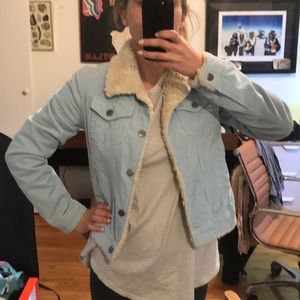 Picasso Style Jean Light Blue Corduroy Jacket